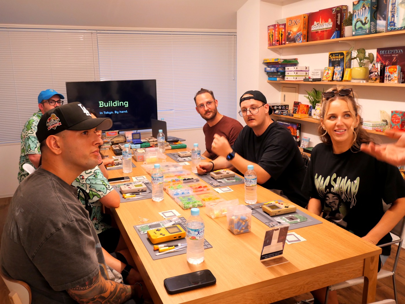 Group around the workshop table